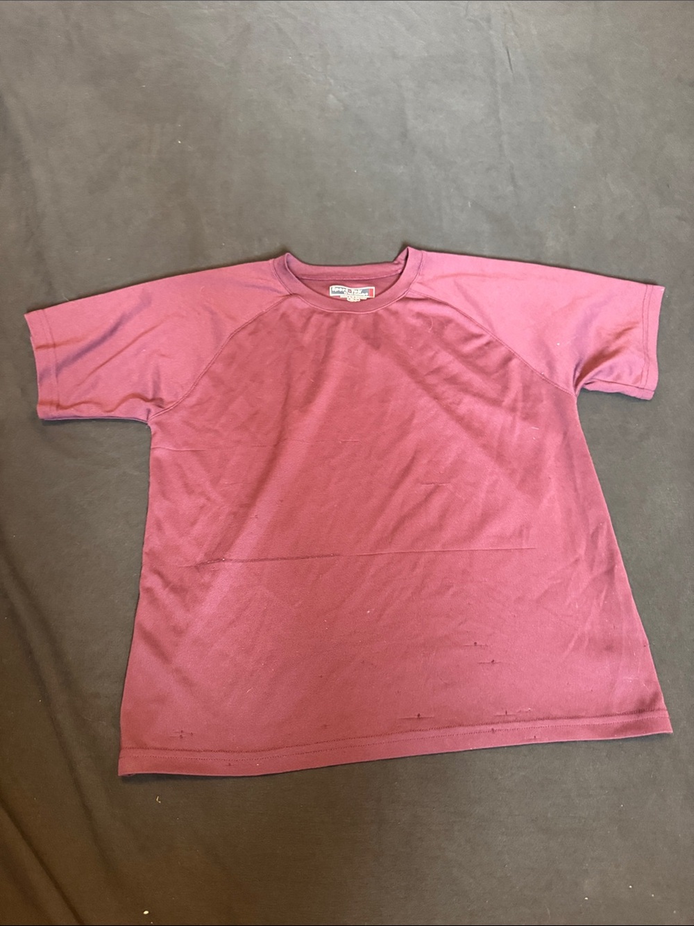 Sport-Tek Kids Short Sleeve Tee in maroon